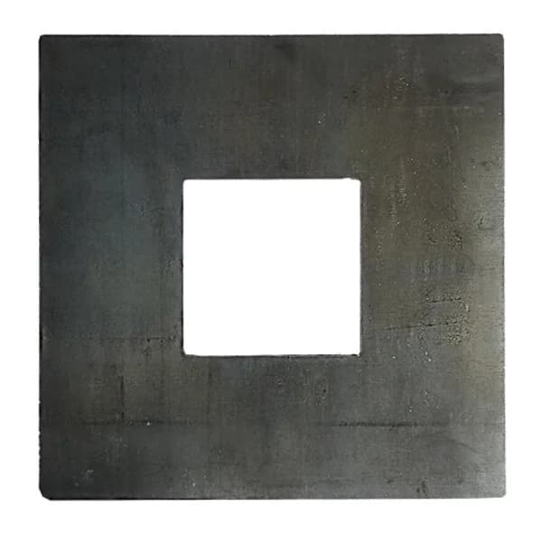 Square Plate 8" X 3/8" with Square - Fits 3" Square
