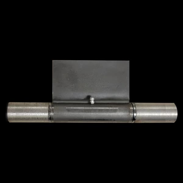 8" Round Hinge with Grease Zerk & Weld Plate
