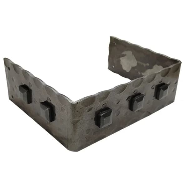 Hammered Straight Flat Strap - 6-1/2" X 8-1/2" X 2-5/8"