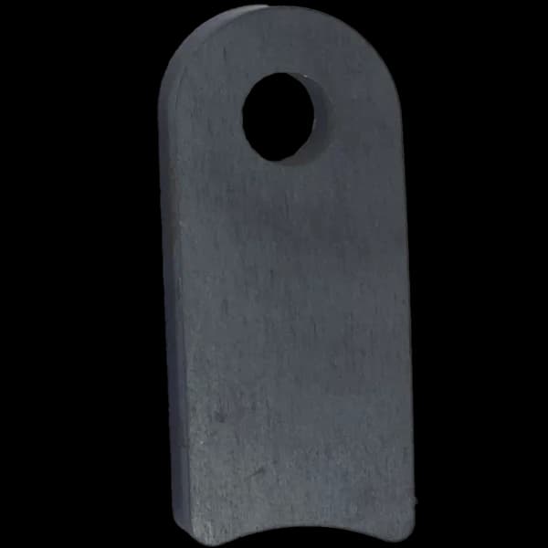 Radius Surface Mount Tab - 1" X 2.33" X 3/16" with 0.95" Radius - 0.40" hole
