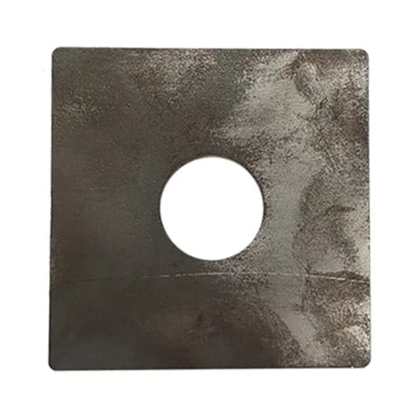 Square Plate 4" X 3/16" with Round - Fits 1.25" OD