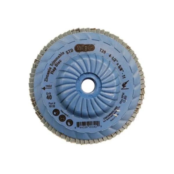 CNW - Trim. T29 4.5" Flap Disc, Standard, Grit 40