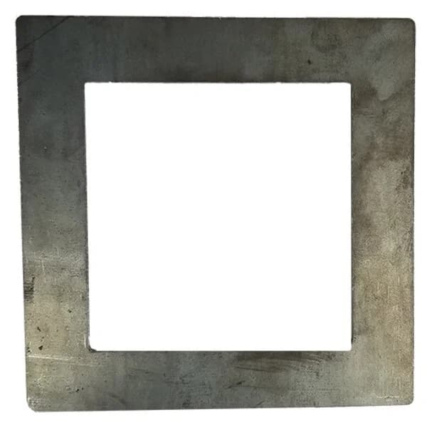 Square Plate 6" X 3/8" with Square - Fits 4" Square