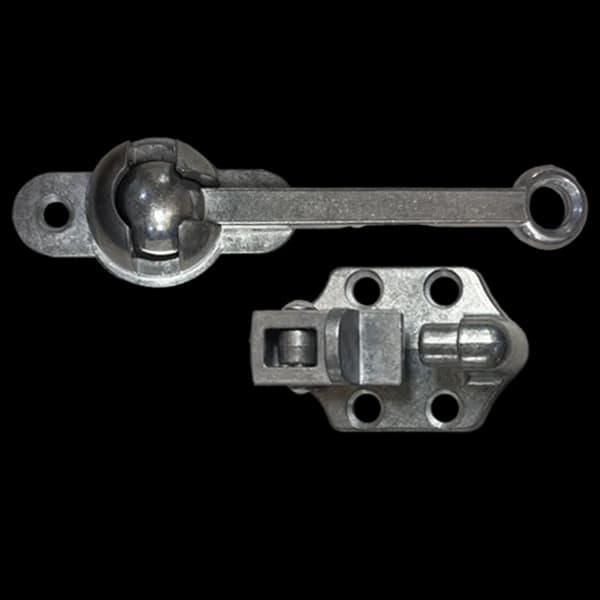 Open Door Latch 4" Hook & Keeper - Aluminum