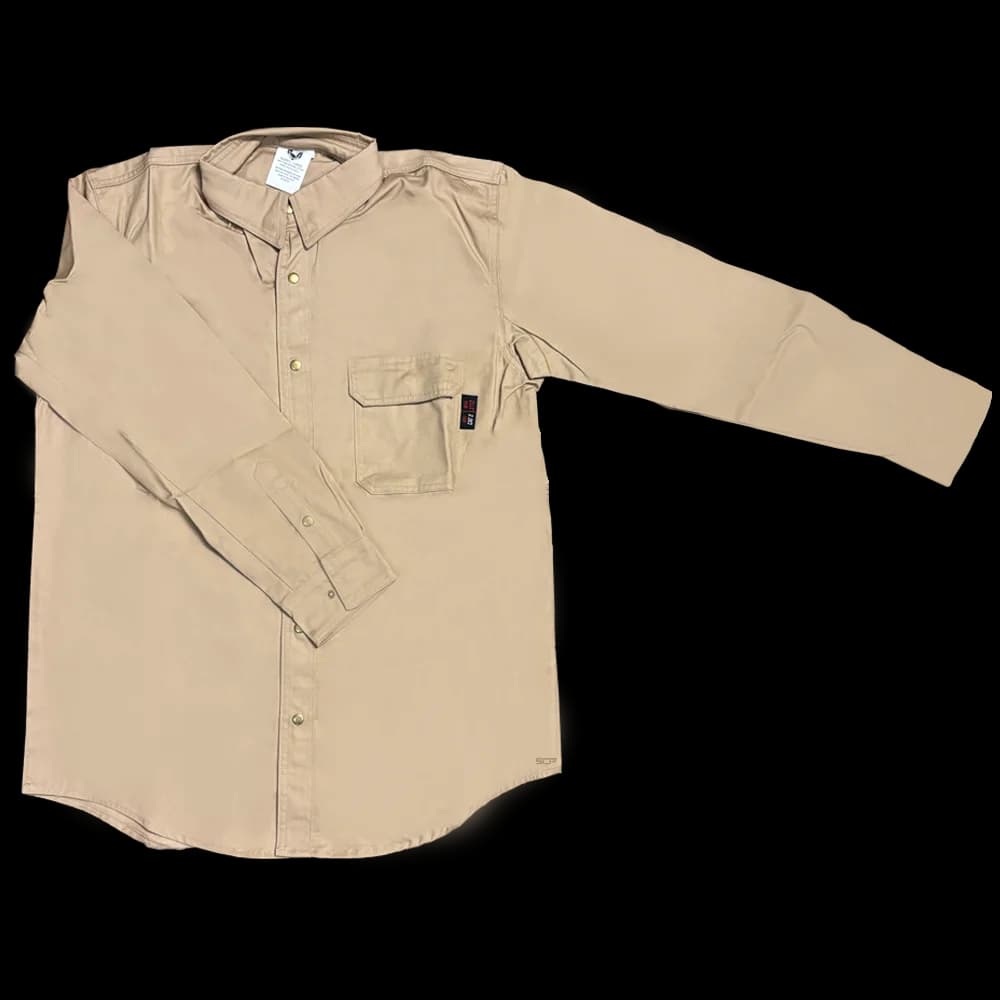 Armour Guard Tan FR Work Shirt - Medium