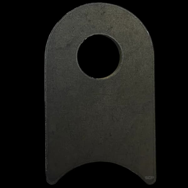 Radius Surface Mount Tab - 1.58" X 2.60" X 3/16" with 0.83" Radius - 0.63" Hole