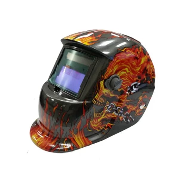 Welding Helmet Auto-Darkening - Skull & Flames