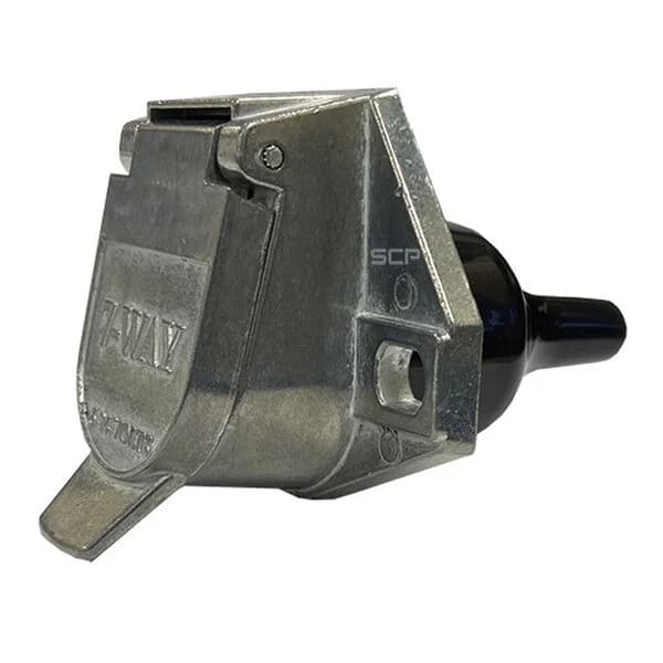 7-Way Socket - Self Wire - Zinc With Boot