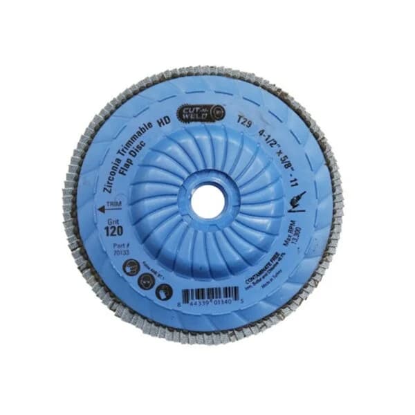 CNW - Trim. T29 4.5" Flap Disc, High Density, Grit 120