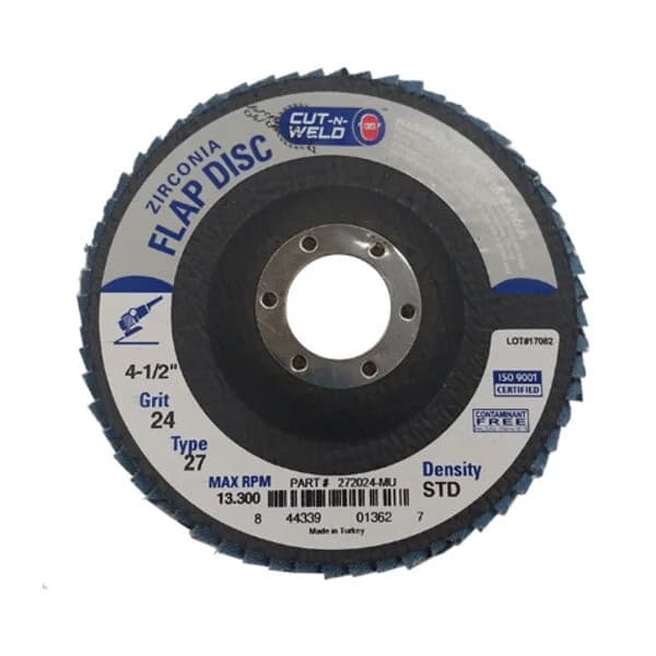 CNW - T27 4.5" Flap Disc Grit 24 Standard