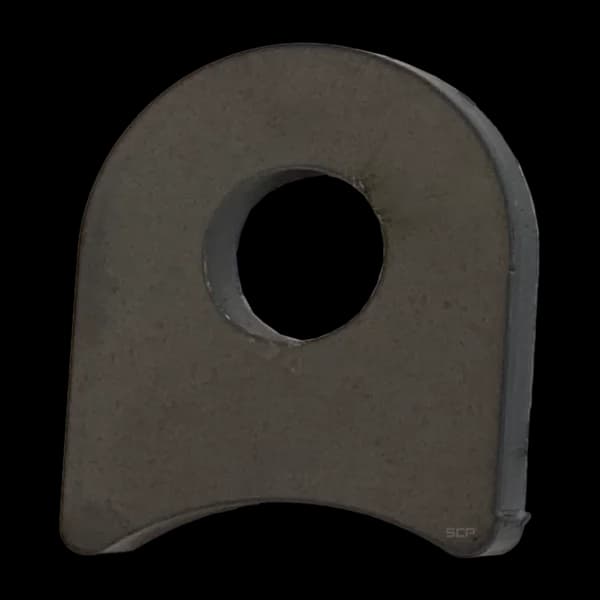 Radius Surface Mount Tab - 1.31" X 1.57" X 3/16" with 0.95" Radius - 0.53" Hole
