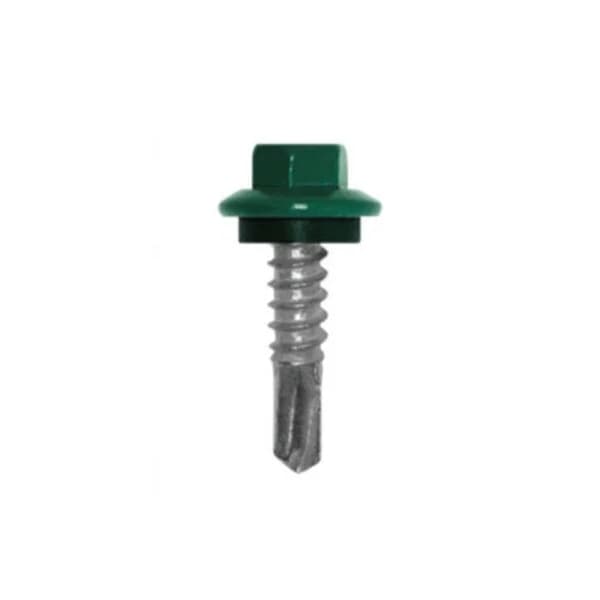 Self Drill Screw 12-14 x 1" Forest Green