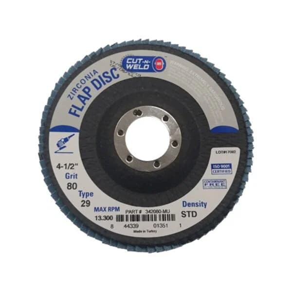 CNW - T29 4.5" Flap Disc Grit 80 Standard
