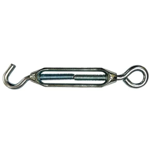 Turnbuckle Hook & Eye 1/4" x 7-3/4" - Zinc