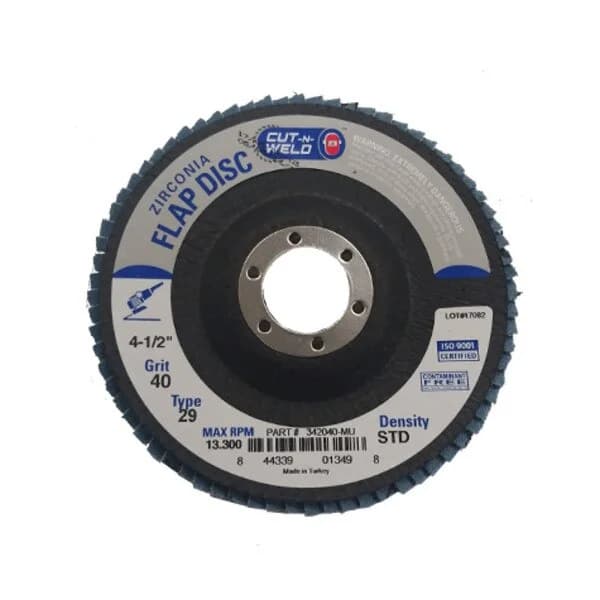 CNW - T29 4.5" Flap Disc Grit 40 Standard