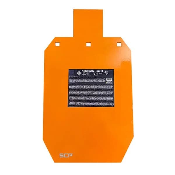 AR500 Plate Target Silhouette 20" x 11-1/2" x 3/8" Painted