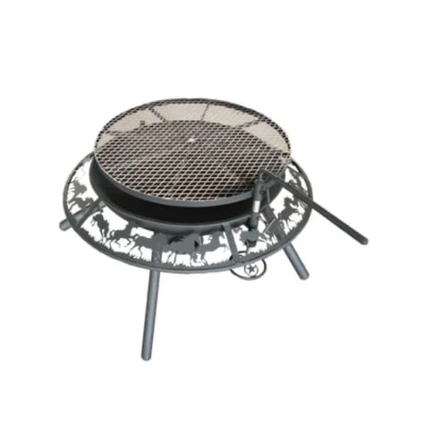 Fire Pit Kit - 48" Horses