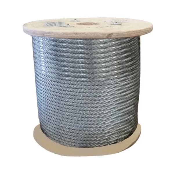 Aircraft Cable 5/16" x 500' Spool - Galvanized