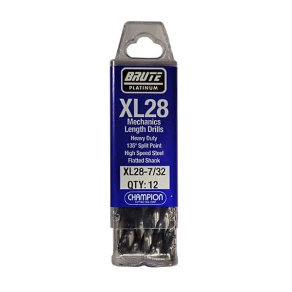 Brute Mechanics Length Drills - Heavy Duty 7/32" X 2" X 3-1/4" - 12/PK