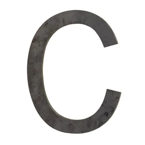 Laser Cut Letter 'C' 3/16" X 8" Tall