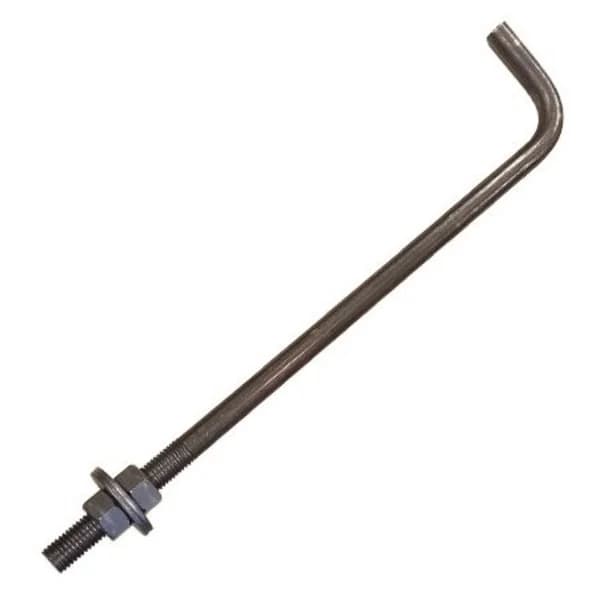 Anchor Bolt Grade 2, 90 Degree, 3/4" x 18" x 3" - Bare