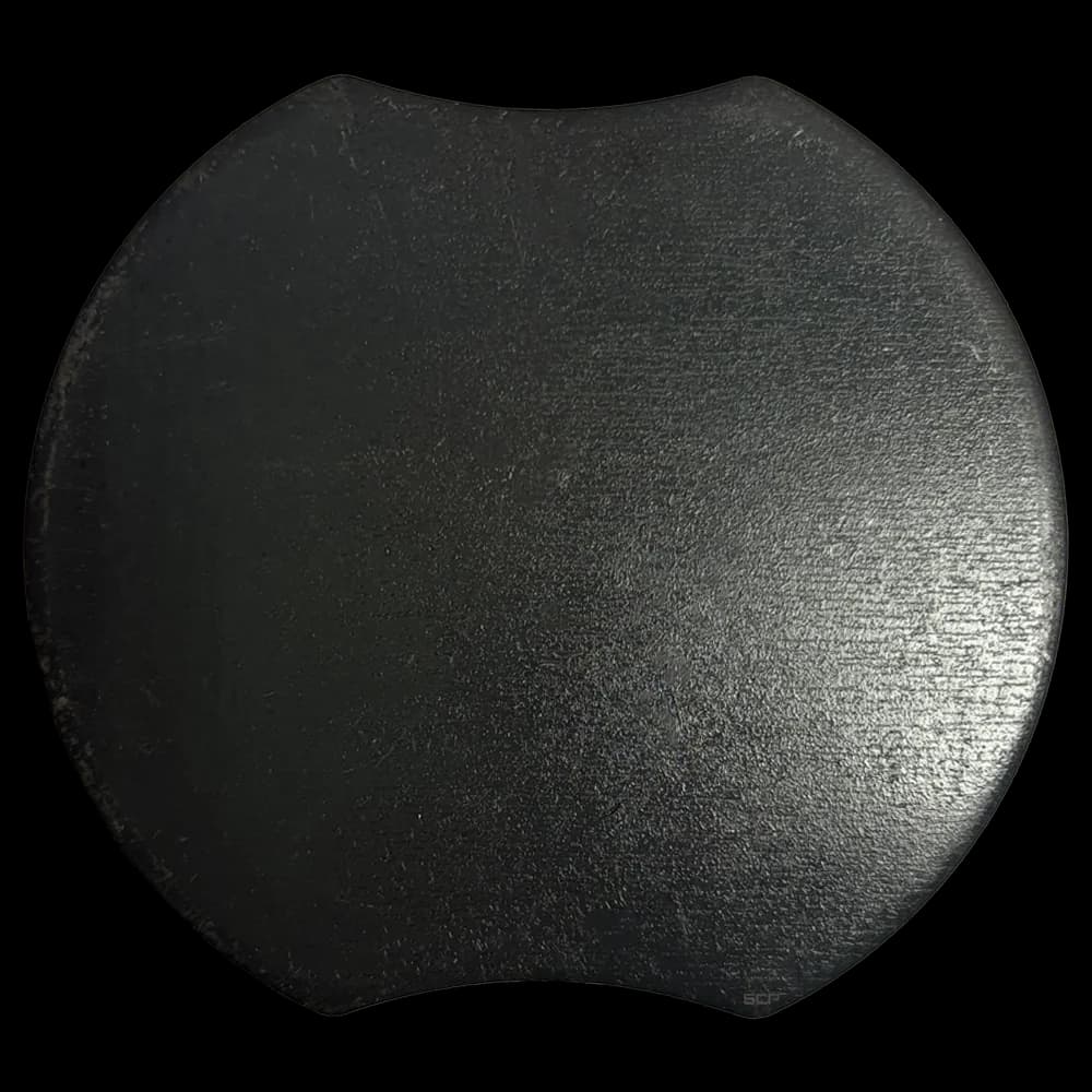2-7/8" Flat Post Cap with Flange - 1/8" Thick