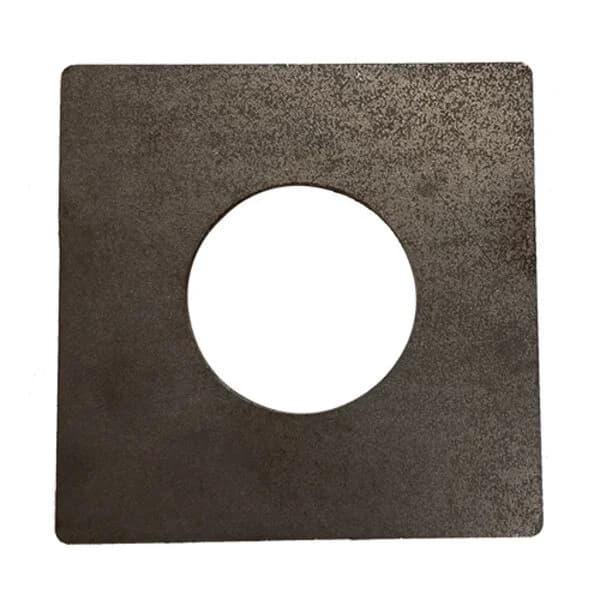 Square Plate 5" X 1/4" with Round - Fits 1.90" OD
