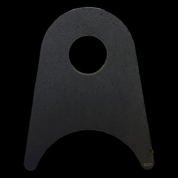 Triangular Radius Surface Mount Tab - 1.75" X 2.18" X 3/16" with 0.75" Radius - 0.53" Hole