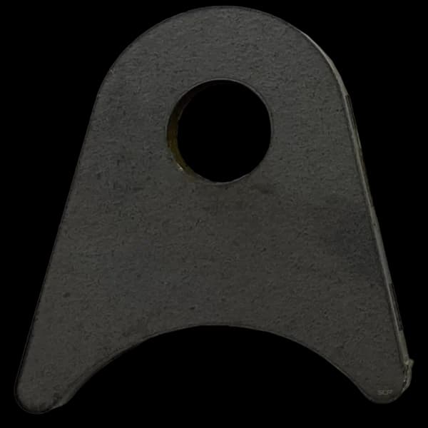 Triangular Radius Surface Mount Tab - 1.50" X 1.56" X 3/16" with 0.75" Radius - 0.40" Hole