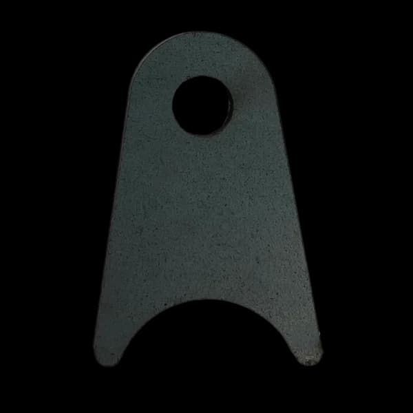 Triangular Radius Surface Mount Tab - 1.50" X 2.18" X 3/16" with 0.63" Radius - 0.40" Hole