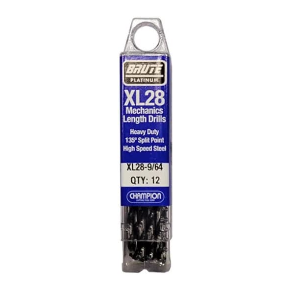 Brute Mechanics Length Drills - Heavy Duty 9/64" X 1-9/16" X 2-5/8" - 12/PK