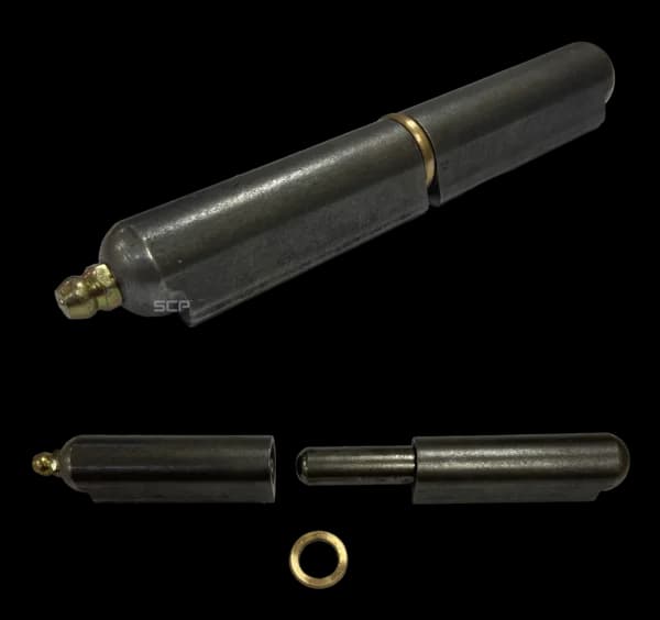 Bullet Hinge with Washer & Grease Zerk 4-3/4"