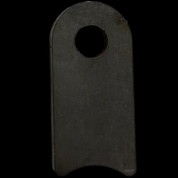 Radius Surface Mount Tab 1" X 2.13" X 3/16" with 0.63" Radius - 0.40" Hole