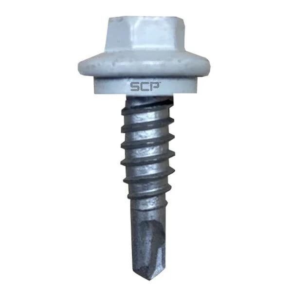 14-14 X 7/8 Flange Drill Screw WW White