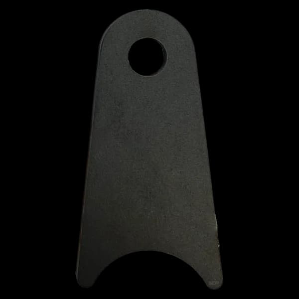 Triangular Radius Surface Mount Tab - 1.50" X 2.89" X 3/16" with 0.66" Radius - 0.40" Hole