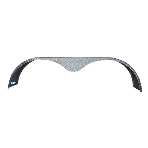Diamond Plate Teardrop Tandem Fender Round 72" x 9" x 17" 14GA