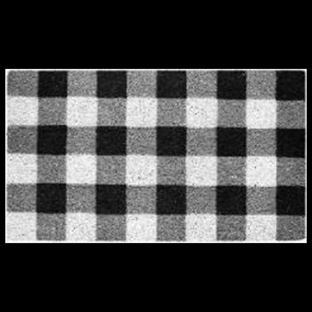 Plaid Door Mat #40 - 28" X 18"