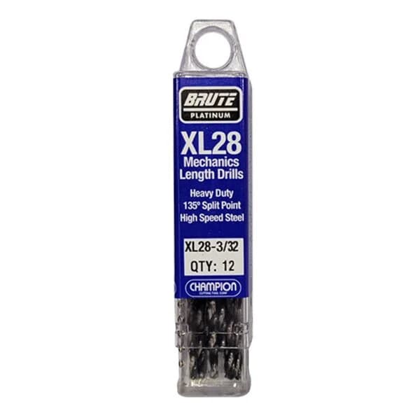 Brute Mechanics Length Drills - Heavy Duty 3/32" X 1-1/4" X 2-1/4" - 12/PK