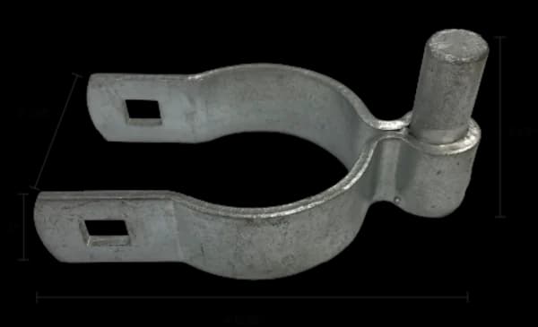 Post Hinge - Round, Male, Bolt-On, 2-3/8" x 5/8" x 1"