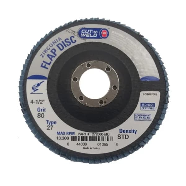 CNW - T27 4.5" Flap Disc Grit 80 Standard