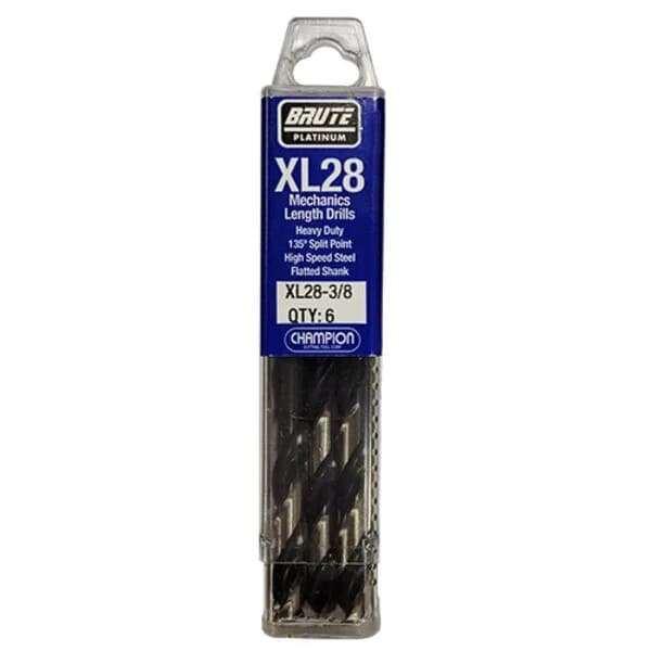 Brute Mechanics Length Drills - Heavy Duty 3/8" X 2-11/16" X 4-1/4" - 6/PK