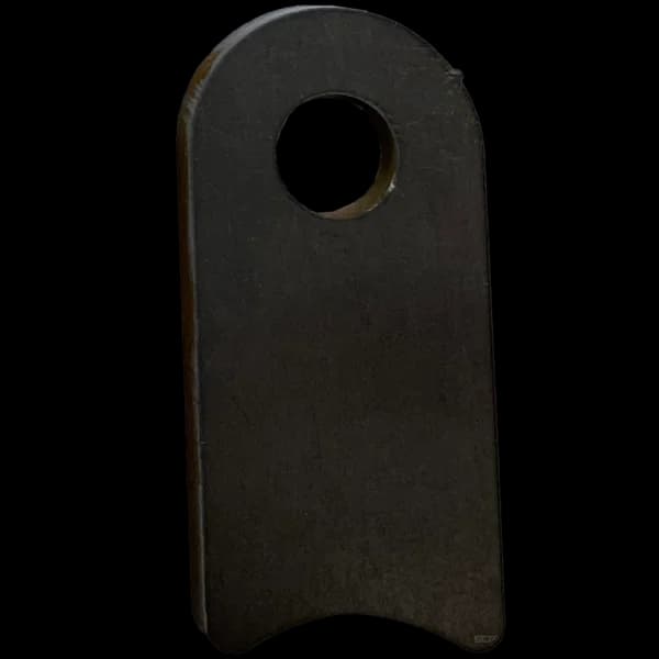 Radius Surface Mount Tab - 1" X 2.12" 3/16" with 0.66" Radius - 0.40" Hole