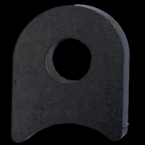 Radius Surface Mount Tab - 1.31" X 1.62" X 3/16" with 0.75" Radius - 53" Hole