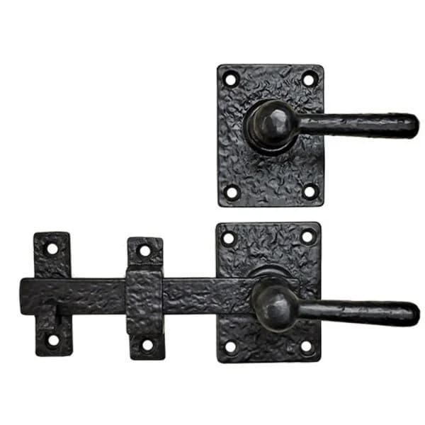 Cast Iron Lever Latch - Black