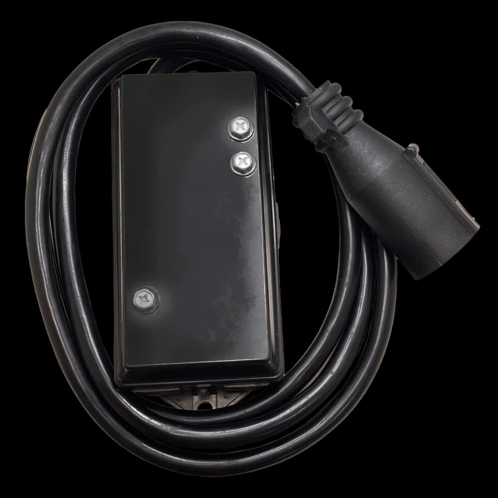 7-Way - No Center Pin - 7ft Cord with Junction Box - 14 AWG X 3, 16 AWG X 3