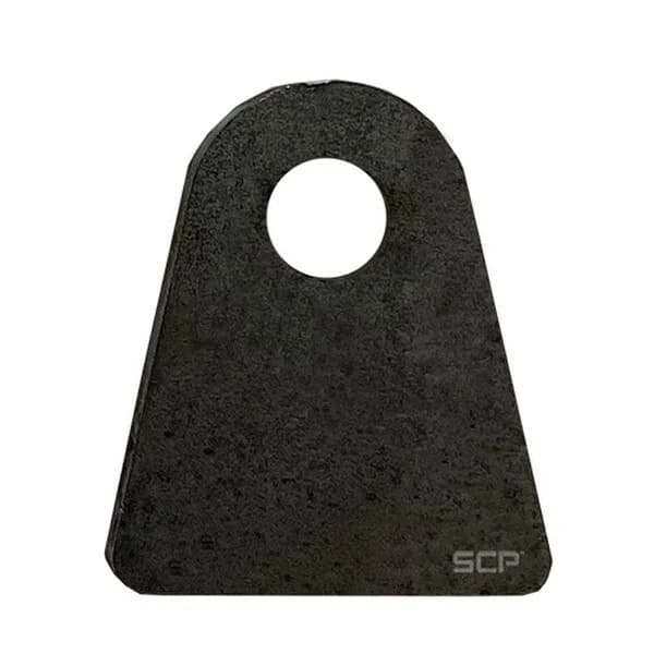 Triangular Flat Surface Mount Tab - 2" X 2.41" X 3/16" With 0.53" Hole