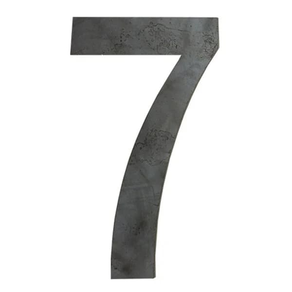 Laser Cut Number '7' 3/16" X 8" Tall