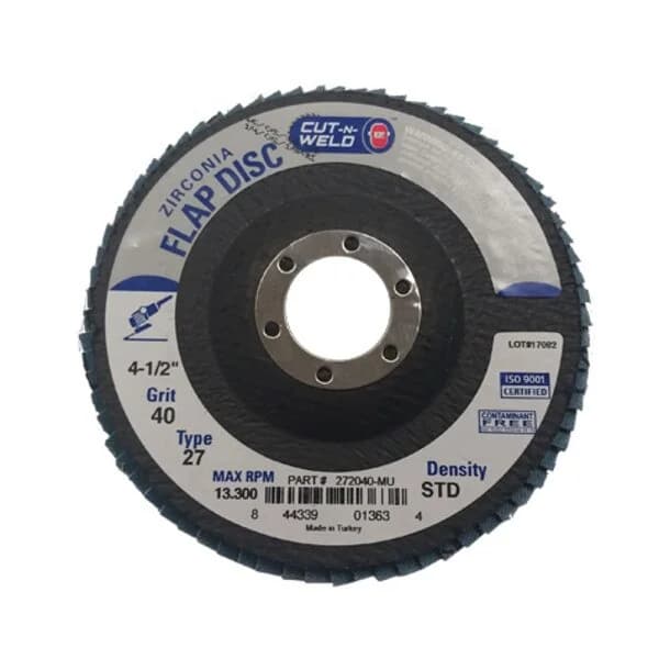CNW - T27 4.5" Flap Disc Grit 40 Standard