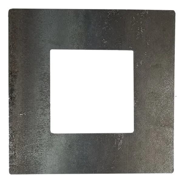 Square Plate 6" X 3/8" with Square - Fits 3" Square