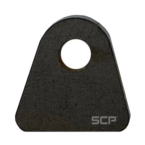Triangular Flat Surface Mount Tab - 1.50" X 1.50" X 3/16" With 0.40" Hole